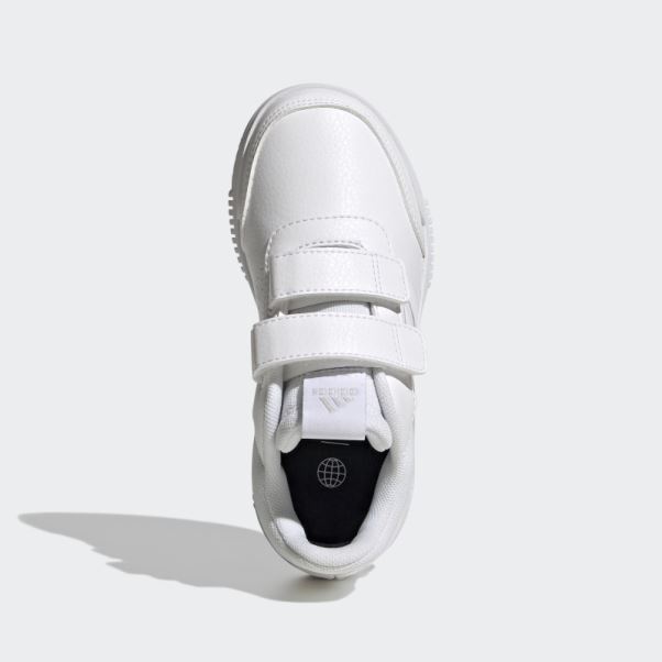 Adidas Tensaur Blanc Crochet Et Boucle Chaussures