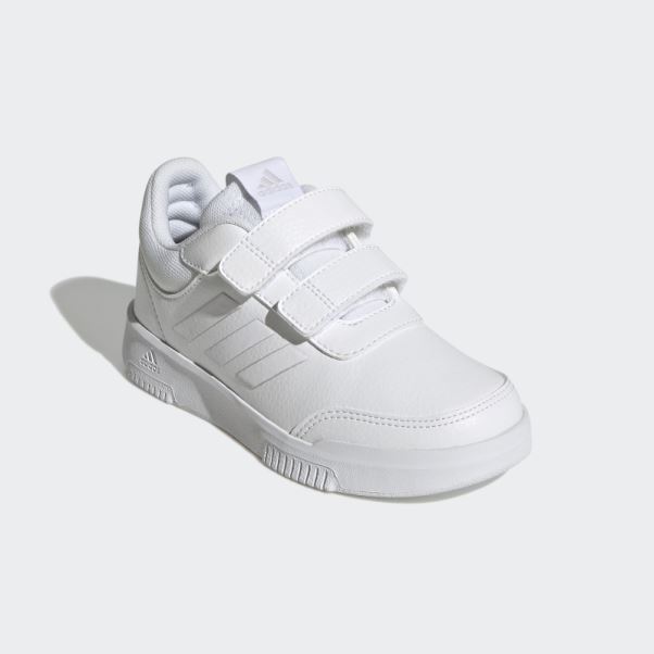 Adidas Tensaur Blanc Crochet Et Boucle Chaussures