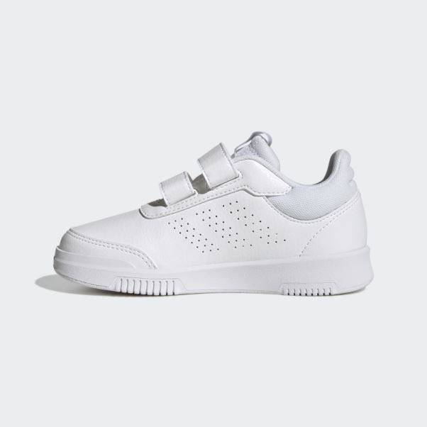 Adidas Tensaur Blanc Crochet Et Boucle Chaussures