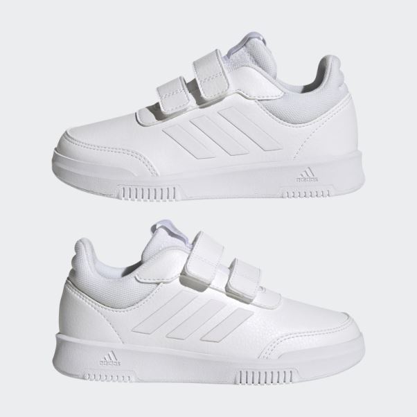 Adidas Tensaur Blanc Crochet Et Boucle Chaussures