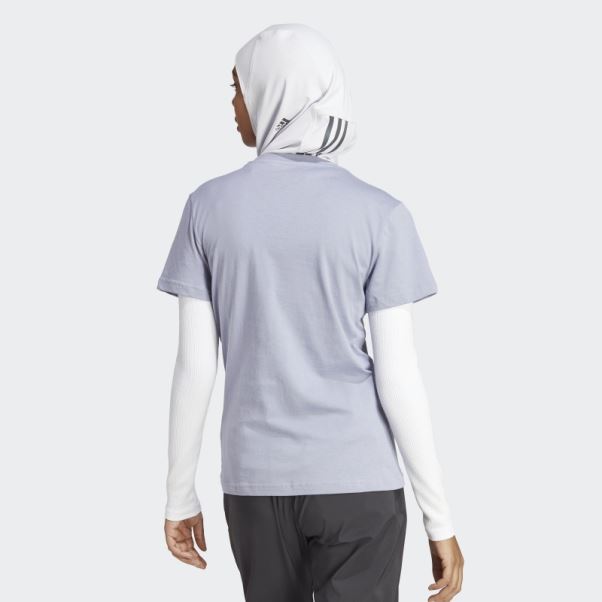 Terrex Classic Logo Tee Adidas Argent Violet