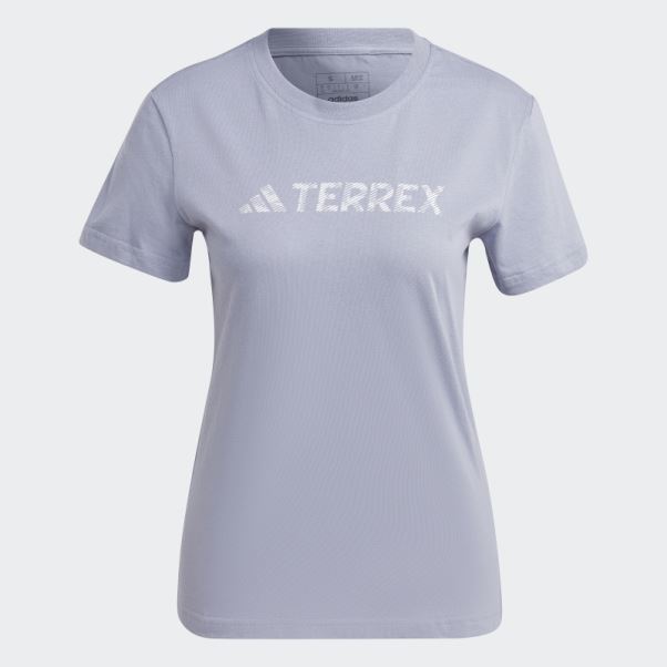 Terrex Classic Logo Tee Adidas Argent Violet