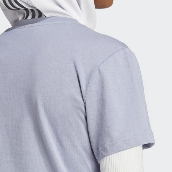 Terrex Classic Logo Tee Adidas Argent Violet