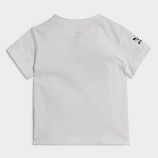T-shirt Graphique Blanc Adidas élégant