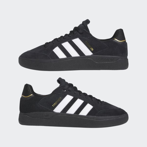 Adidas Tyshawn Low Chaussures Dorées Métallisées