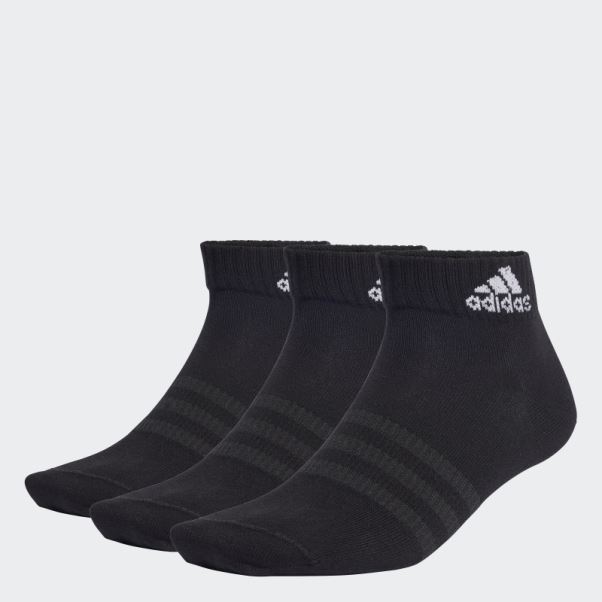 Socquettes Sportswear Fines Et Légères 6 Paires Adidas Noir