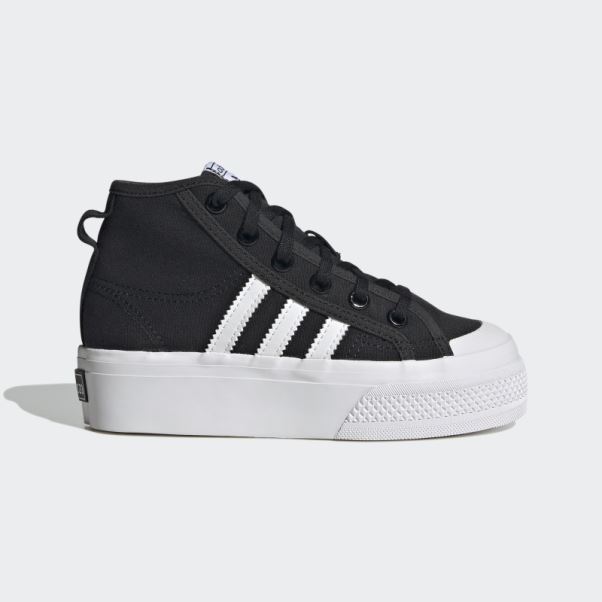 Adidas Nizza Plate-forme Mi Chaussures Blanc