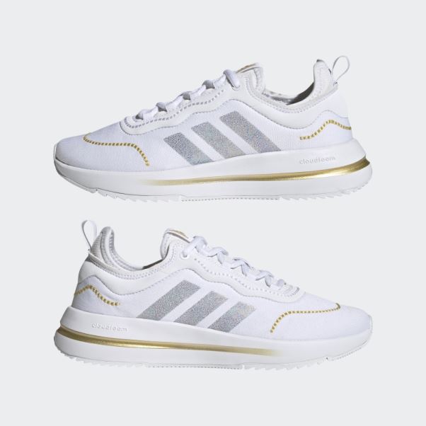 Adidas Chaussures De Course Confort Blanc