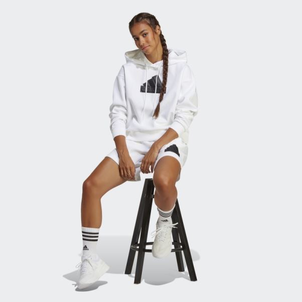 Adidas Future Icons Badge Of Sport Shorts Blanc