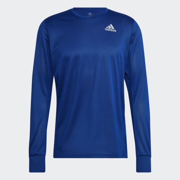 T-shirt à Manches Longues Own The Run Adidas Bleu Royal