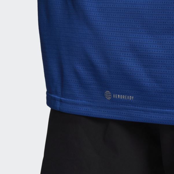 T-shirt à Manches Longues Own The Run Adidas Bleu Royal