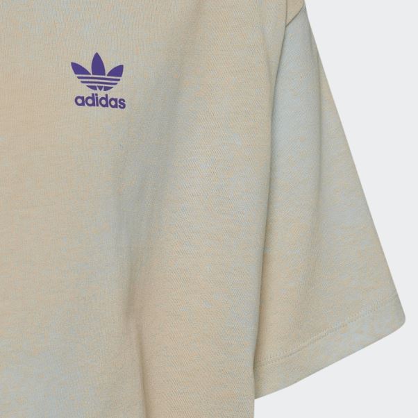 T-shirt Court Imprimé Graphique Adidas Bleu