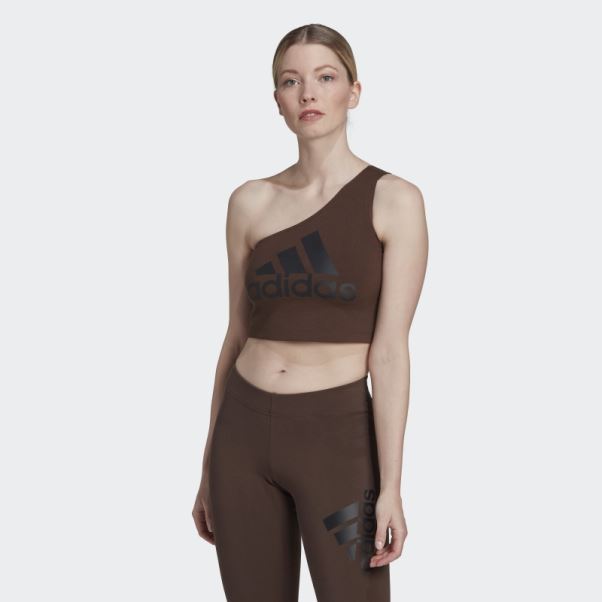 Mode Adidas Future Icônes Badge De Sport Débardeur Marron