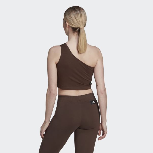Mode Adidas Future Icônes Badge De Sport Débardeur Marron