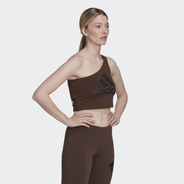 Mode Adidas Future Icônes Badge De Sport Débardeur Marron