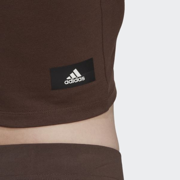 Adidas Future Icons Badge Of Sport Débardeur Marron élégant