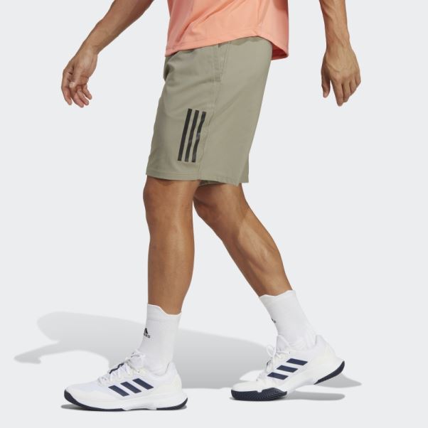 Short De Tennis Club 3-stripes Caillou Argenté Adidas