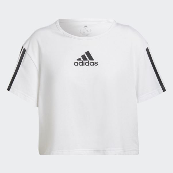 Adidas Aeroready Made For Training Crop Tee Blanc