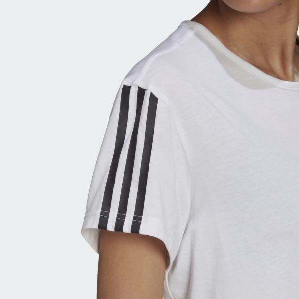 Adidas Aeroready Made For Training Crop Tee Blanc