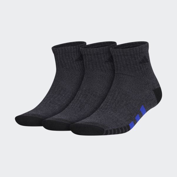 Chaussettes Noires Matelassées Color Quarter 3 Paires Adidas