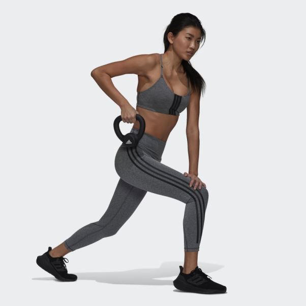 Optime Trainicons 7/8 Leggings Adidas Gris Foncé Chiné