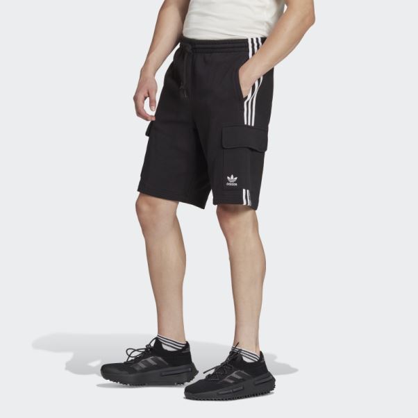 Short Cargo Adicolor Classics 3 Bandes Noir Adidas