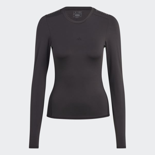 Adidas Techfit Control Top Manches Longues Training Top Manches Longues Noir