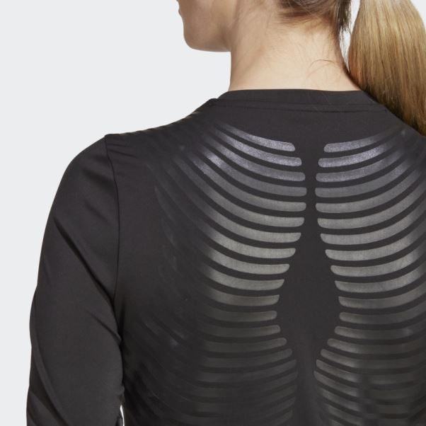 Adidas Techfit Control Top Manches Longues Training Top Manches Longues Noir