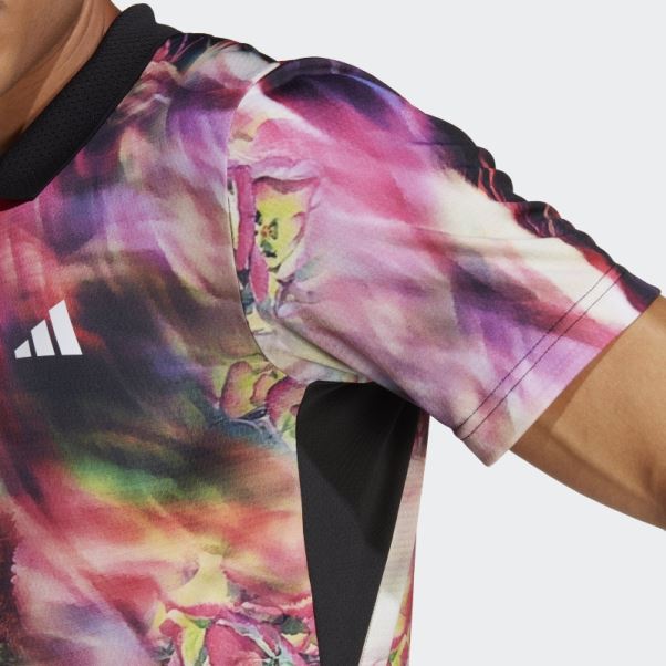 Polo Adidas Melbourne Tennis Heat.rdy Freelift Multicolore