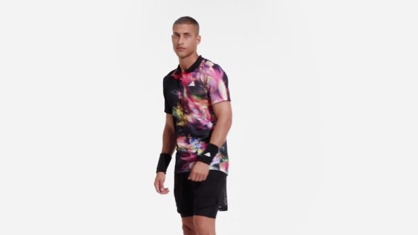 Melbourne Tennis Heat.rdy Freelift Polo Multicolore Adidas