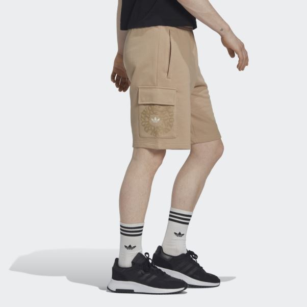 Adidas Short Cargo Beige Graphique Ozworld