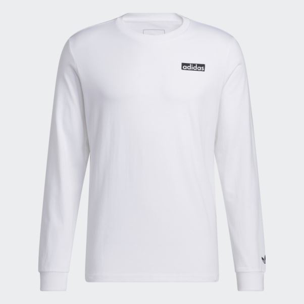 T-shirt à Manches Longues Adidas Aneth Soccer Friends Blanc