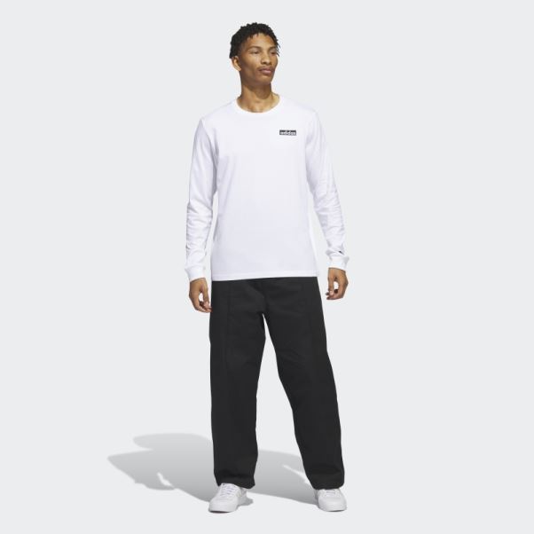 T-shirt à Manches Longues Adidas Aneth Soccer Friends Blanc