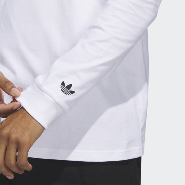T-shirt à Manches Longues Adidas Aneth Soccer Friends Blanc