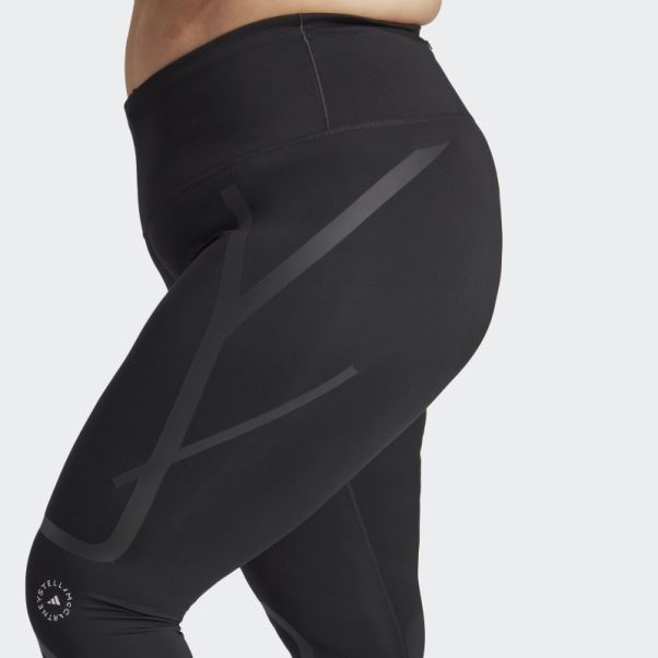 Adidas By Stella Mccartney Truepace Running Leggings - Grande Taille Noir Fashion