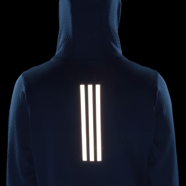 Adidas X-city Fleece Running Sweat à Capuche Manches Longues Marine