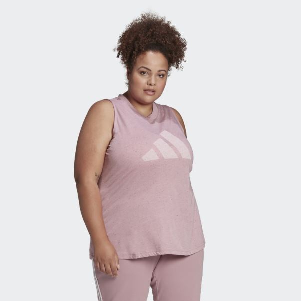 Adidas Future Icons Winners 3.0 Débardeur (taille Plus) Mauve Mel