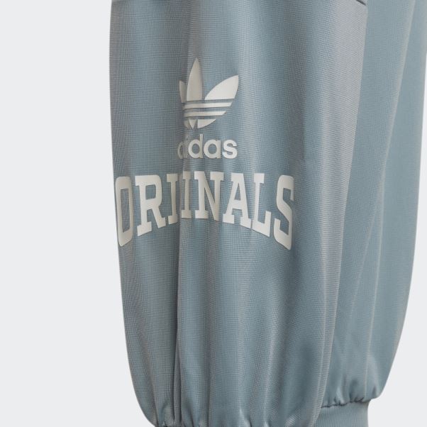 Adidas Pantalon De Survêtement Gris à Imprimé Graphique