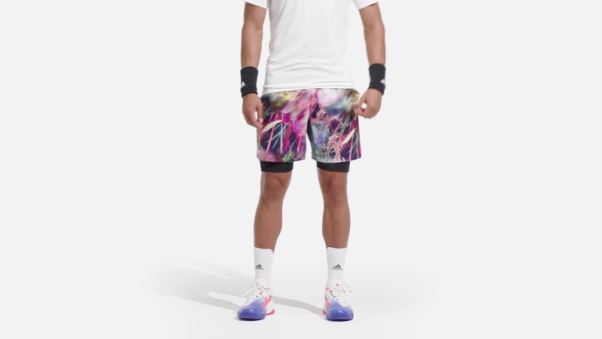 Adidas Melbourne Ergo Tennis Short Graphique Noir