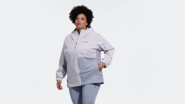 Veste De Pluie 2,5 Couches Terrex Multi Rain.rdy (taille Plus) Silver Dawn Adidas