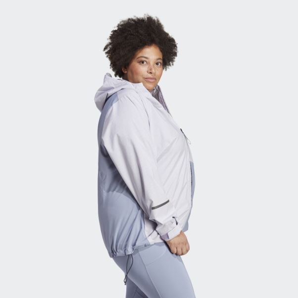 Veste De Pluie 2,5 Couches Terrex Multi Rain.rdy (taille Plus) Silver Dawn Adidas