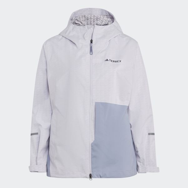 Veste De Pluie 2,5 Couches Terrex Multi Rain.rdy (taille Plus) Silver Dawn Adidas