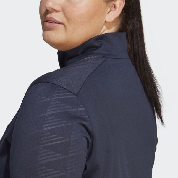 Encre Adidas Terrex Multi Demi-zip à Manches Longues (taille Plus)