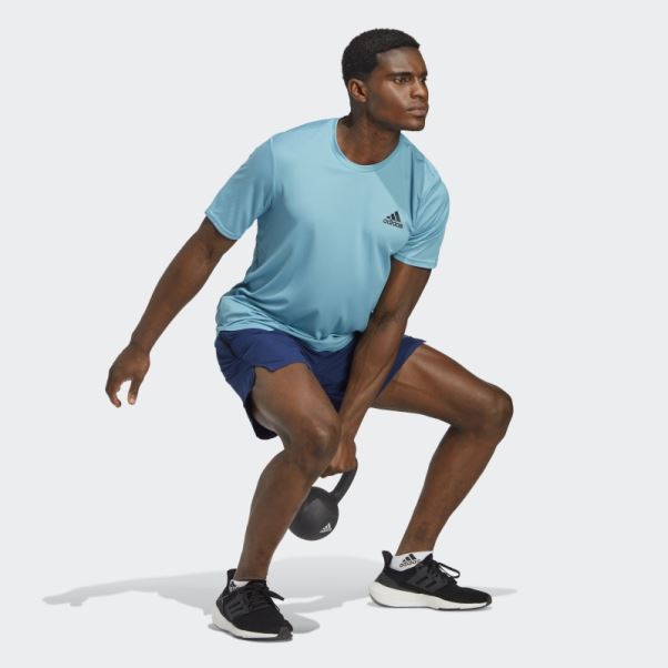 Aeroready Conçu Pour Le Mouvement T-shirt Bleu Adidas