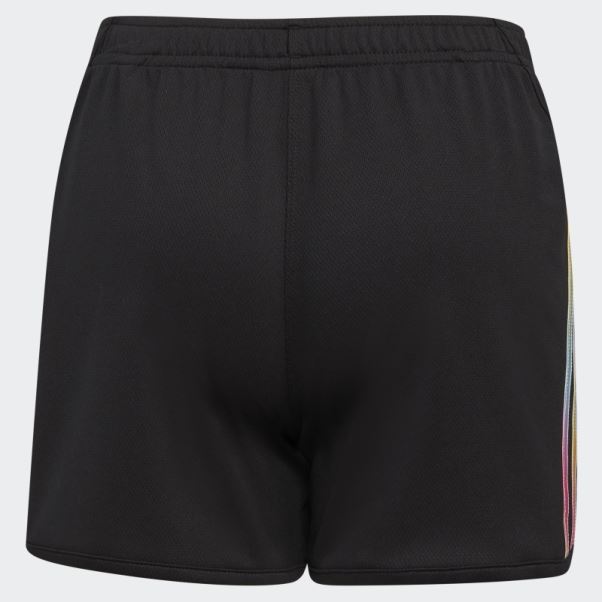 Adidas Short En Maille à Rayures Dégradées (taille étendue) Noir