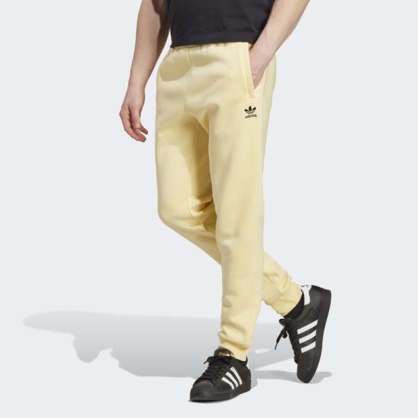 Pantalon Adidas Trèfle Essentials Jaune