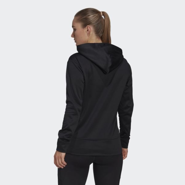 Adidas Aeroready Gros Logo Sweat à Capuche Noir