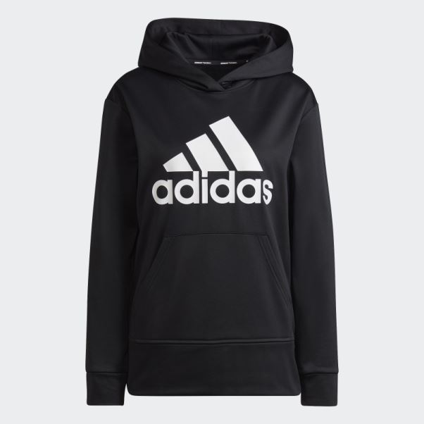Adidas Aeroready Gros Logo Sweat à Capuche Noir