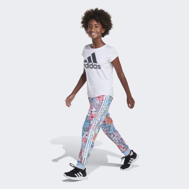 Pantalon De Jogging En Tricot Imprimé Ciel Adidas