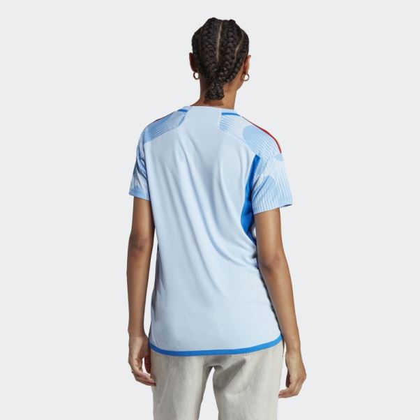 Adidas Maillot Bleu Lueur Espagne 22 Extérieur